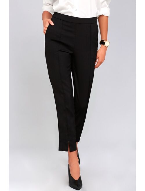 Lulus Aisha Black Trouser Pants