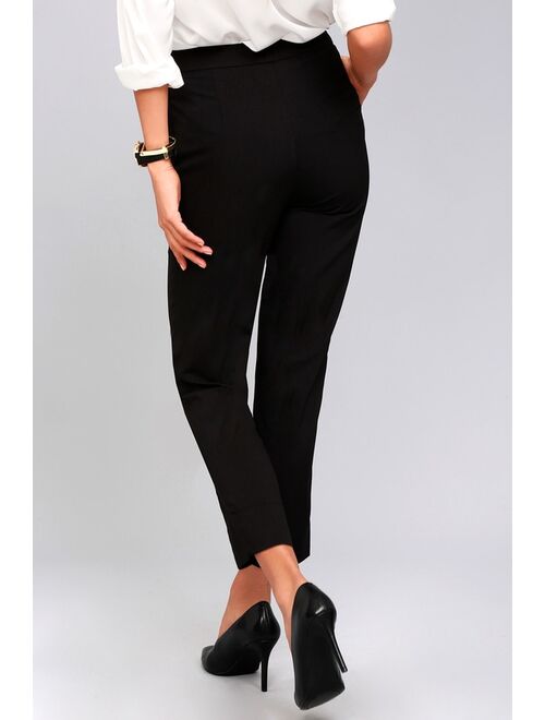 Lulus Aisha Black Trouser Pants