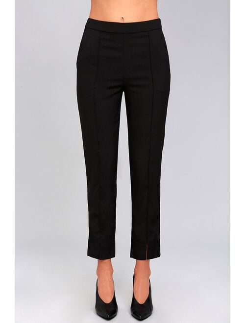 Lulus Aisha Black Trouser Pants