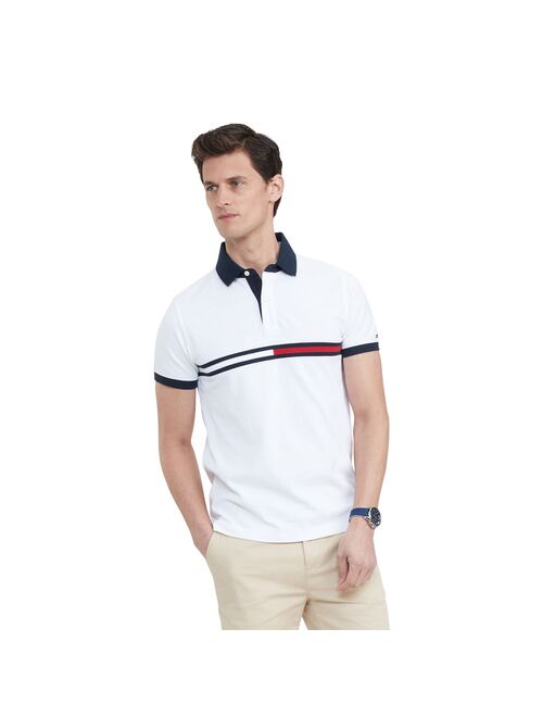 Men's Tommy Hilfiger Flag Custom-Fit Pique Polo