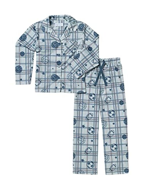 PajamaGram Pajamas for Kids - Kids Button Down Pajamas