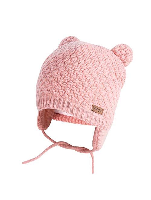 Winter Beanie Hat for Baby Kids Toddler Infant Newborn, Earflap Cute Warm Fleece Lind Knit Cap for Boys Girls