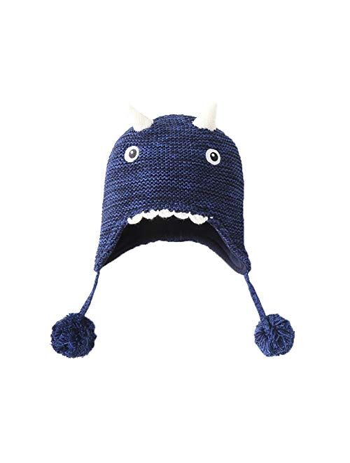 Vivobiniya Baby Winter Hats Toddler boy and Girl Knit Hats Earmuff hat 0-6y