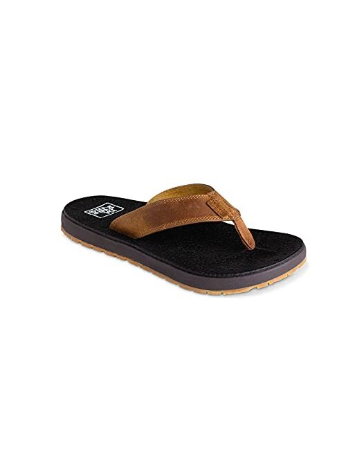 Dakine Men's No Ka'Oi Leather Sandals - Arch Support and Cushioned Flip Flops