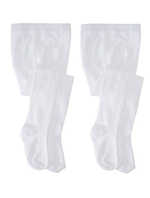 Jefferies Socks Little Girls' School Uniform Heavyweight Tights (Pack of 2)