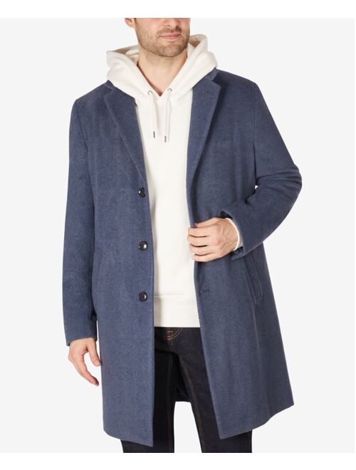 Tommy Hilfiger Men's Addison Wool-Blend Trim Fit Overcoat