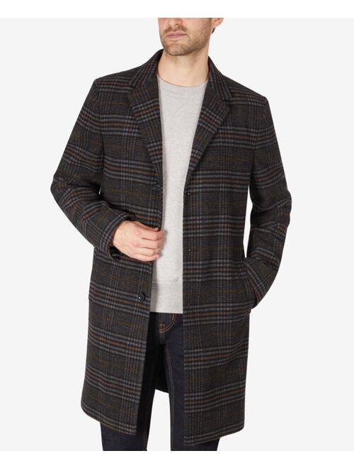 Tommy Hilfiger Men's Addison Wool-Blend Trim Fit Overcoat