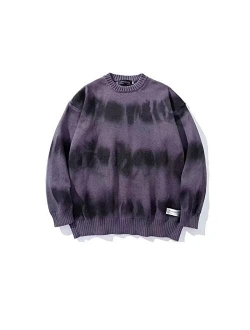 Vintage Sweater Youth Mens Grassland Cow Knitted Pullover Oversize Women Casual Harajuku Clothes