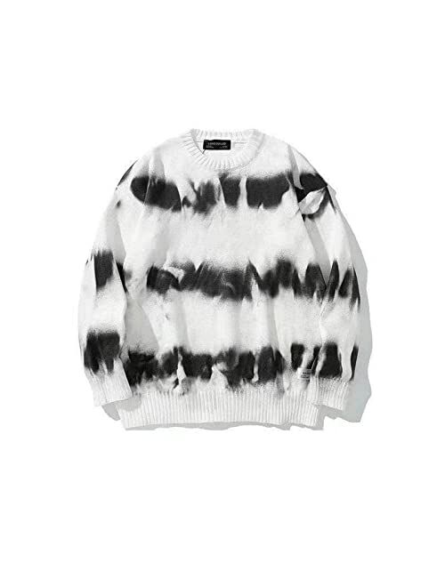 Vintage Sweater Youth Mens Grassland Cow Knitted Pullover Oversize Women Casual Harajuku Clothes