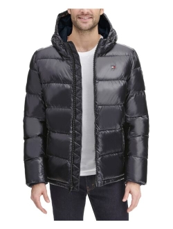 Men's Pearlized Performance Hooded Puffer Coat