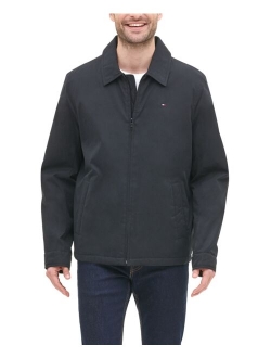 Men's Classic Front-Zip Filled Micro-Twill Jacket