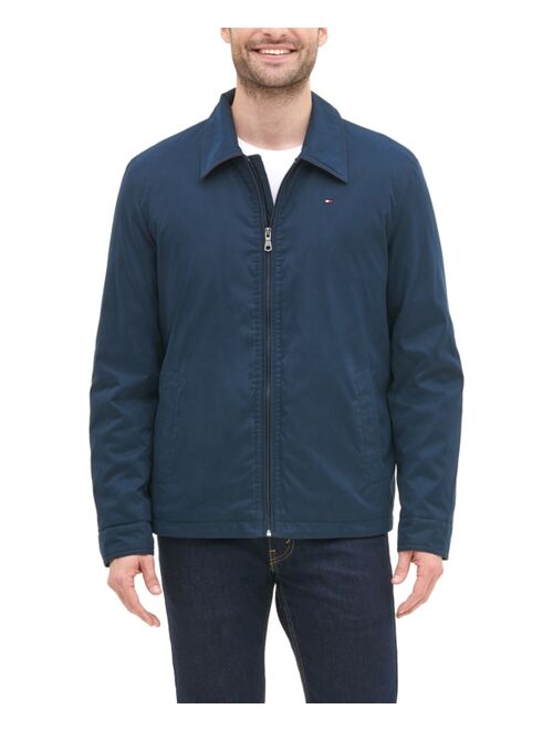 Tommy Hilfiger Men's Classic Front-Zip Filled Micro-Twill Jacket