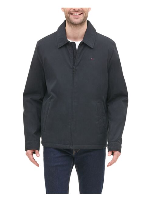 Tommy Hilfiger Men's Classic Front-Zip Filled Micro-Twill Jacket