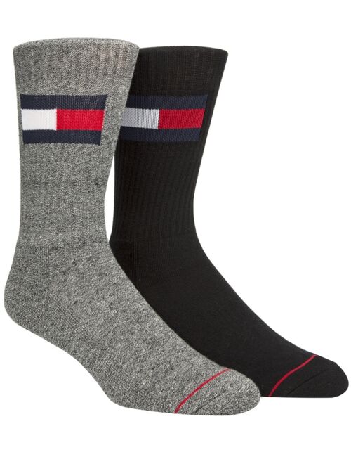 Tommy Hilfiger Men's 2-Pk. Logo Crew Socks