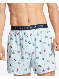 Men's Cotton Poplin Printed Boxers