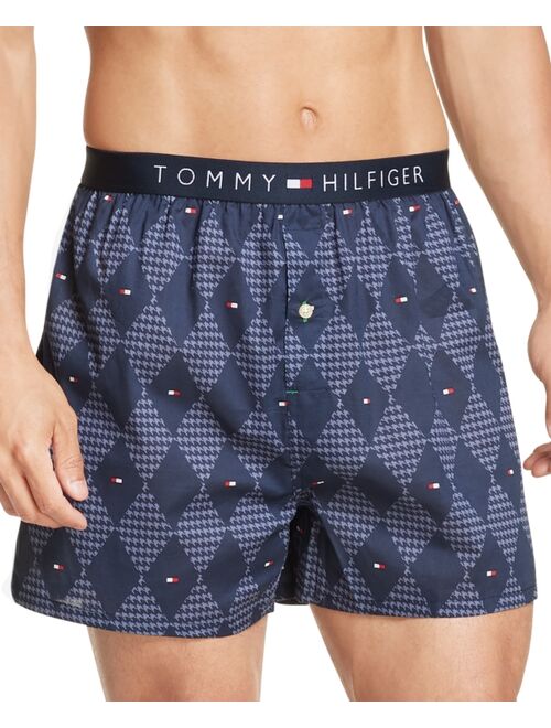 Tommy Hilfiger Men's Cotton Poplin Printed Boxers