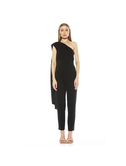 Women's ALEXIA ADMOR Cape One-Shoulder Jumpsuit