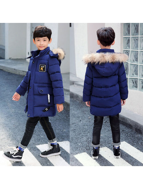 Winter Clothing Boys 4 Keep Warm 5 Children 6 Autumn Outerwear  9 Coat 8 Teens 10 Year 12 Pile Thicker Cotton Jacket 2021 New