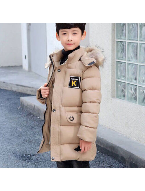 Winter Clothing Boys 4 Keep Warm 5 Children 6 Autumn Outerwear  9 Coat 8 Teens 10 Year 12 Pile Thicker Cotton Jacket 2021 New