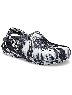 Unisex-Adult Classic Tie Dye Lined Clog | Fuzzy Slippers