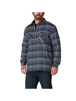 Men's Sherpa Lined Flannel Shirt Jacket with Hydroshield