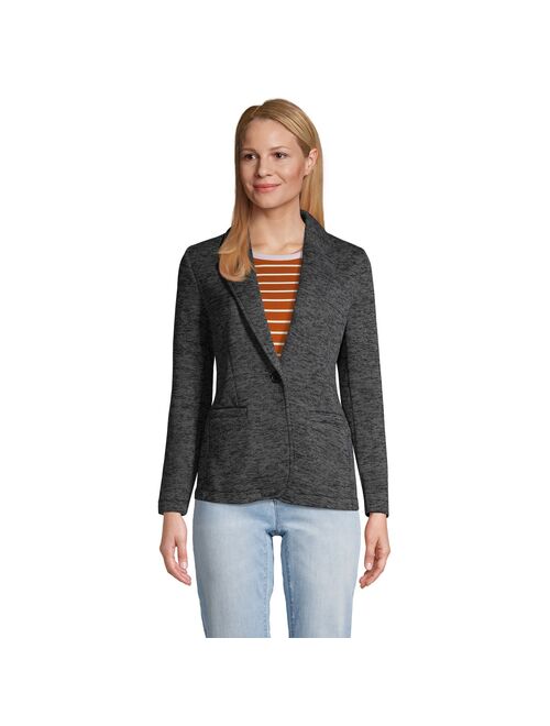 Petite Lands' End Sweater Fleece Blazer