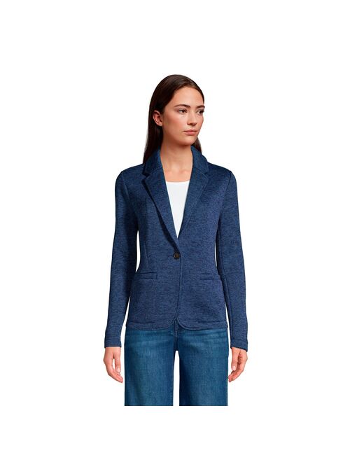 Petite Lands' End Sweater Fleece Blazer