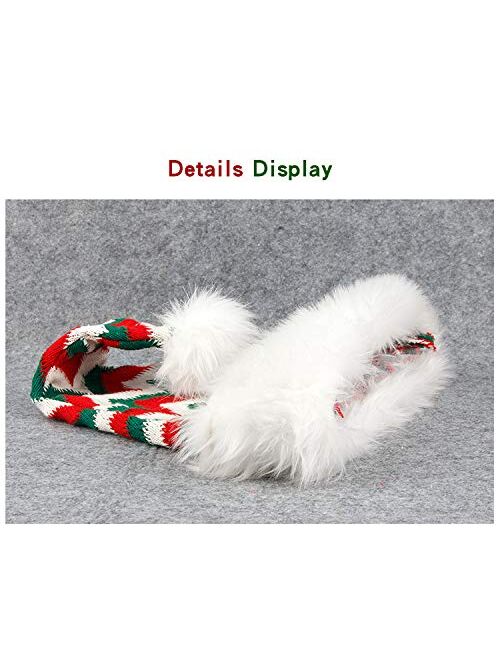 Christmas Hat Santa Hat Knit Hat for Adults Christmas Costume Xmas Hat for Christmas New Year Festive Holiday Party Supplies