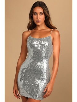 Bring It Rose Gold Sequin Bodycon Mini Dress