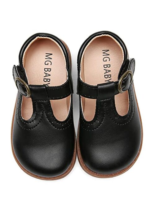 DADAWEN Girl's Classic Mary Jane School Uniform Shoes Flat Dress Shoes