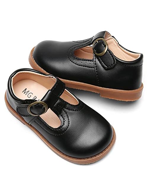 DADAWEN Girl's Classic Mary Jane School Uniform Shoes Flat Dress Shoes