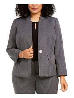 Women's Long Sleeve 1 Button Pin Dot Jacket