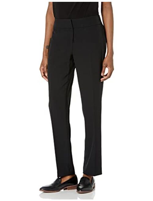 Kasper Women's Windowpane Six Buttons Jacket and Slim Pant