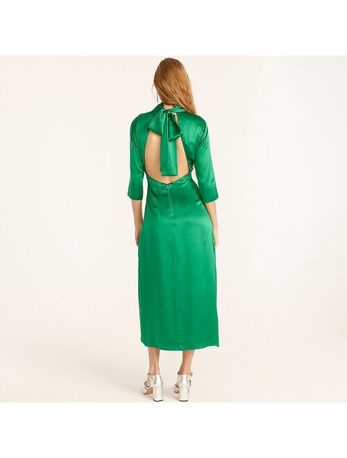 J.Crew Collection open-back silk charmeuse dress