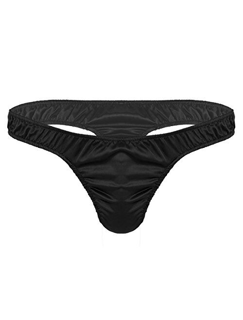 Buy Msemis Mens Satin Silk Thong Underwear Sissy G String T Back Low Rise Bikini Briefs Sexy 2668