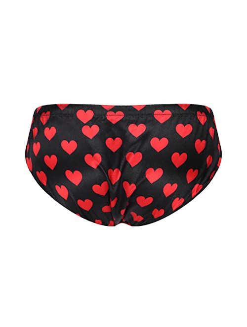 ACSUSS Mens Shiny Satin Pouch Panties Lingerie Polka Dots Crossdress Sissy Underwear