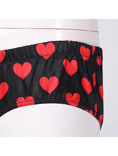 ACSUSS Mens Shiny Satin Pouch Panties Lingerie Polka Dots Crossdress Sissy Underwear