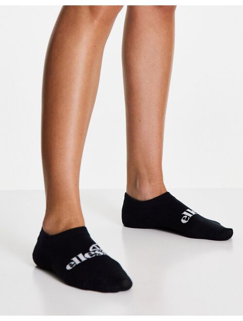 Ellesse 3 pack socks in black