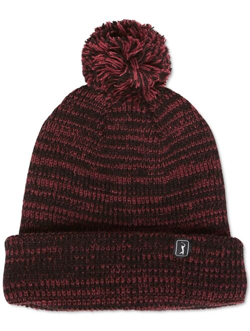 PGA TOUR Unisex Heather Pom Beanie