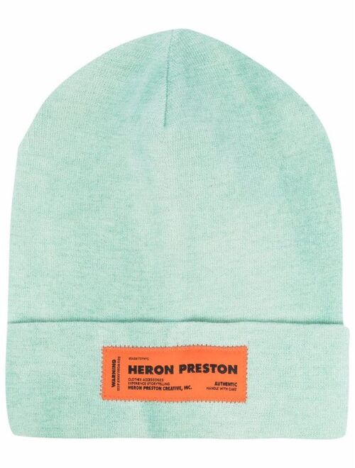 logo patch beanie