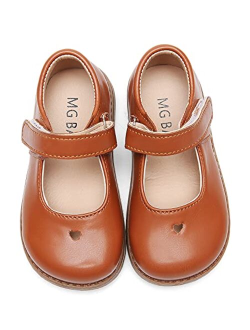 DADAWEN Toddler Little Girl T-Strap Mary Jane Dress Shoes Flats Party School Shoes