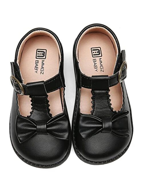 DADAWEN Girl's T-Strap School Uniform Dress Shoe Mary Jane Princess Flat