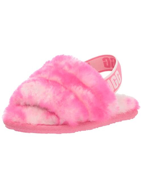 UGG Unisex-Child T Fluff Yeah Slide Marble Slipper