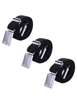 3 PCS Kids Adjustable Magnetic Belts - Easy to Use Magnetic Buckle Belt for Boys and Girls