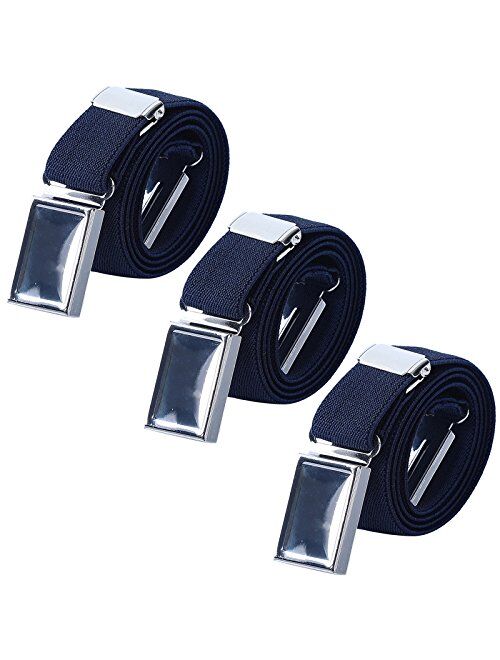 3 PCS Kids Adjustable Magnetic Belts - Easy to Use Magnetic Buckle Belt for Boys and Girls