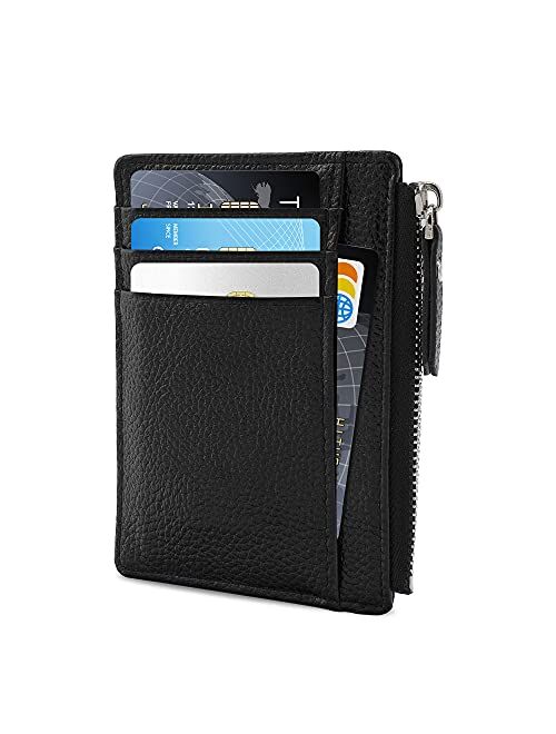 Teskyer Minimalist Wallet, Slim Wallet for Men Women, Credit Card Holder Wallet, RFID Blocking Front Pocket Wallet