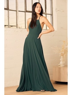 Mythical Kind of Love Slate Blue Maxi Dress