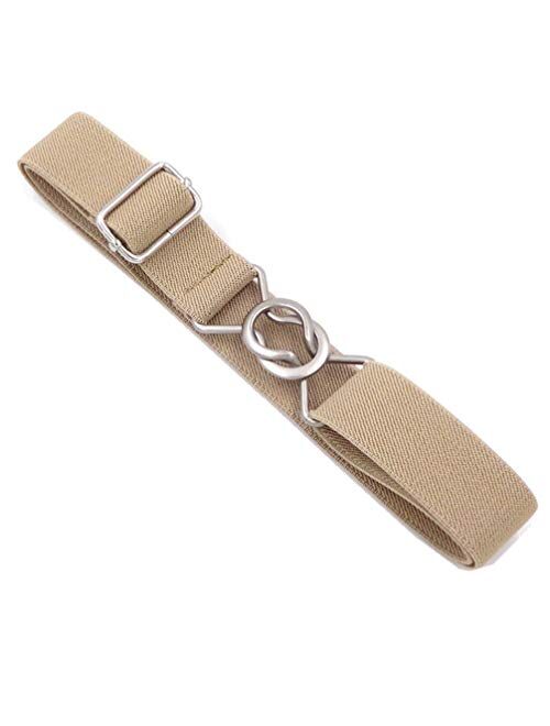 Kids Toddlers Belts Elastic Stretch Adjustable Belt For Small Boys Girls School Uniforms Pants With Easy Buckle