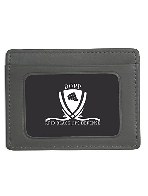 Dopp Leather RFID Protected Front Pocket Wallet Slim Minimalist Wallet Getaway ID Credit Card Holder