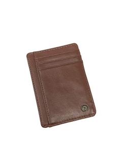 Genuine Leather Slim Wallets for Men - Golf Wallet for Minimalist - RFID Protection - Top Golf Accessories Must Have